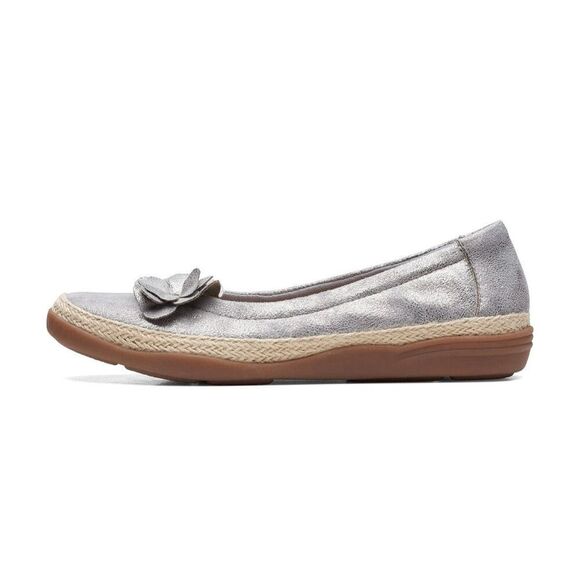 Clark’s Elaina Jade Ballet Flat in Pewter Size 8 - Picture 12 of 12